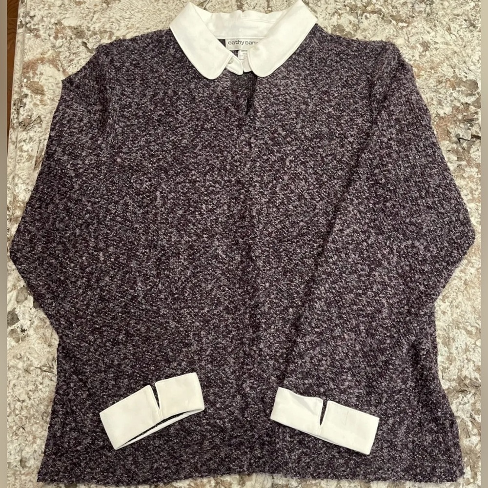Cathy Daniels Collar & Cuffed Women’s Medium Sweater